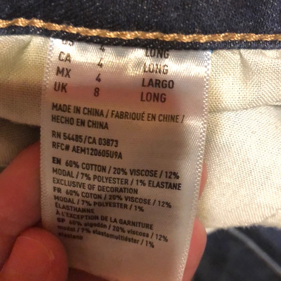 American eagles dark washed jeans super stretch - Picture 3 of 4